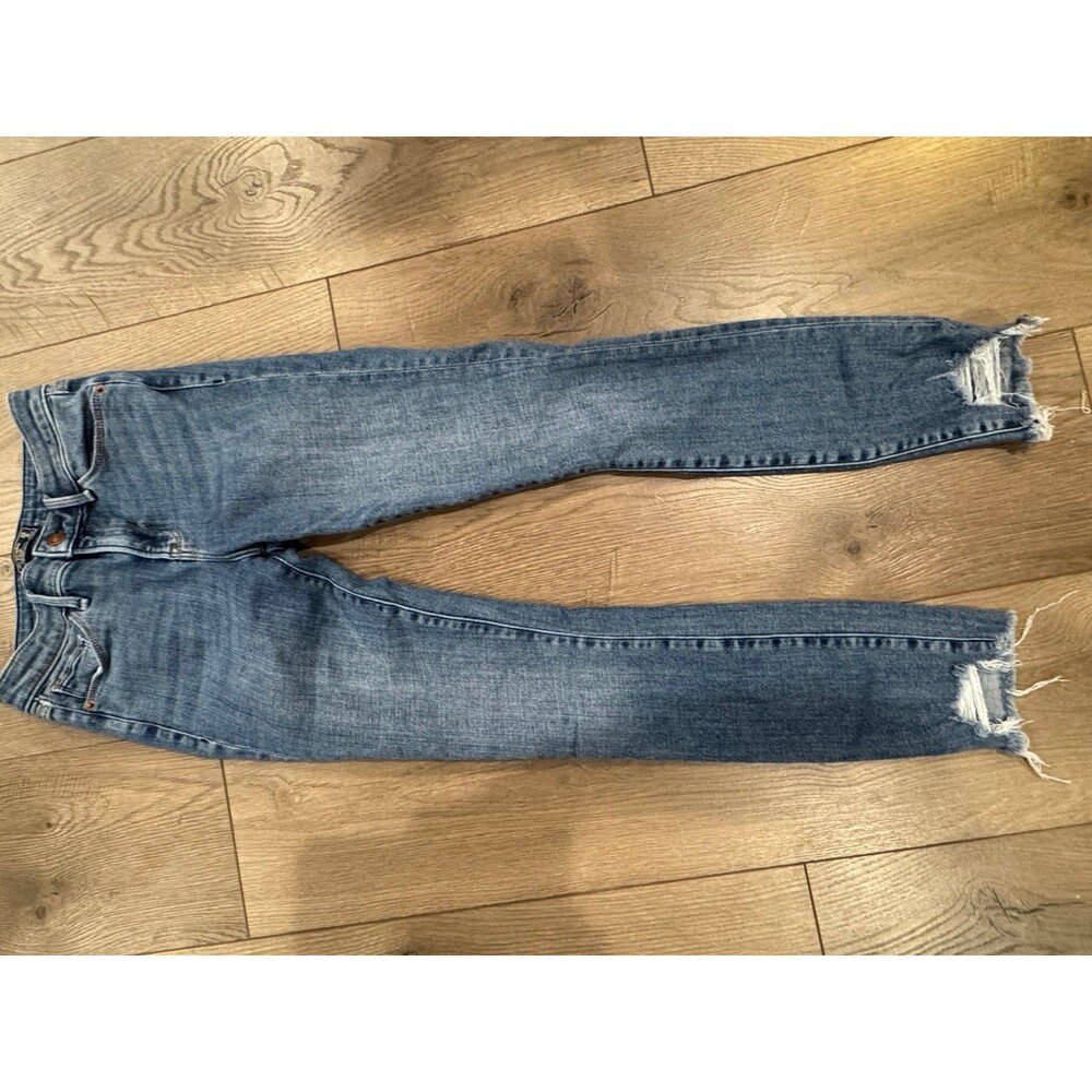 Women’s Abercrombie & Fitch Denim Jeans Mid Rise Super Skinny Ankle Size 0R
